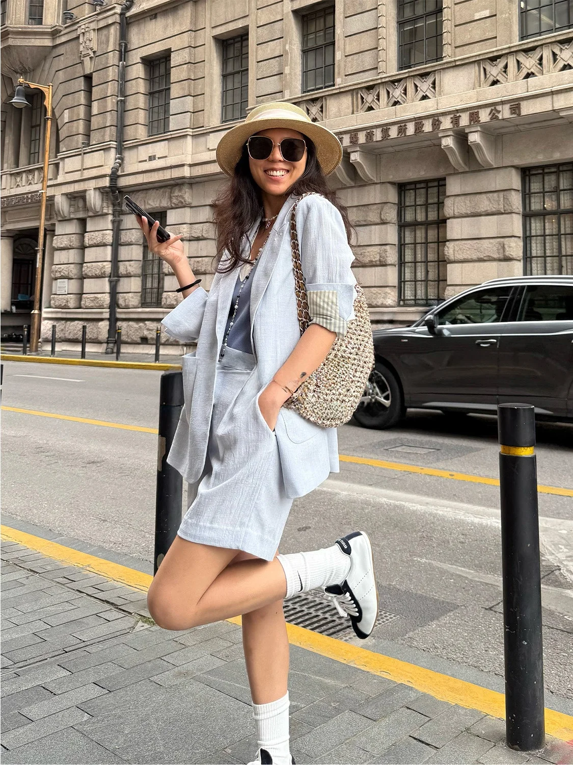 Blanini Two-Tone Iceberg Island Tee-Acetate Cotton Linen Suit Jaet Vest orts Set Ultra-Thin Spring Casual Commute Sle
Blanini Two-Tone Iceberg Island Tee-Acetate Cotton Linen Suit Jaet Vest orts Set Ultra-Thin Spring Casual Commute Sle