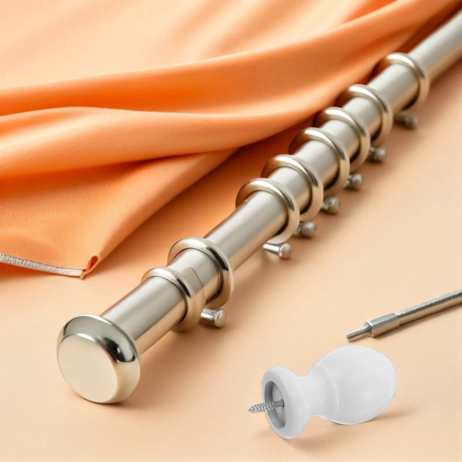 1Set Wooden Curtain Rod Finials with Brackets Decorative Wood End Caps for 28Mm Roman Rod Smooth Gliding Living Room Bedroom
1Set Wooden Curtain Rod Finials with Brackets Decorative Wood End Caps for 28Mm Roman Rod Smooth Gliding Living Room Bedroom