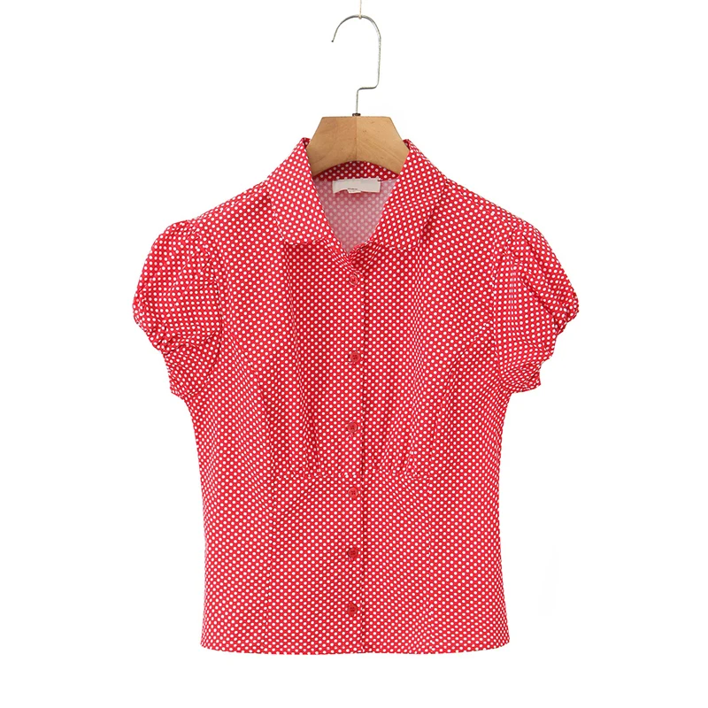 YENKYE, новинка 2026, винтажная рубашка в горошек, женская рубашка на пуговицах спереди с воротником с лацканами и пышными рукавами, летние рубашки, тонкие топы
YENKYE, новинка 2026, винтажная рубашка в горошек, женская рубашка на пуговицах спереди с воротником с лацканами и пышными рукавами, летние рубашки, тонкие топы