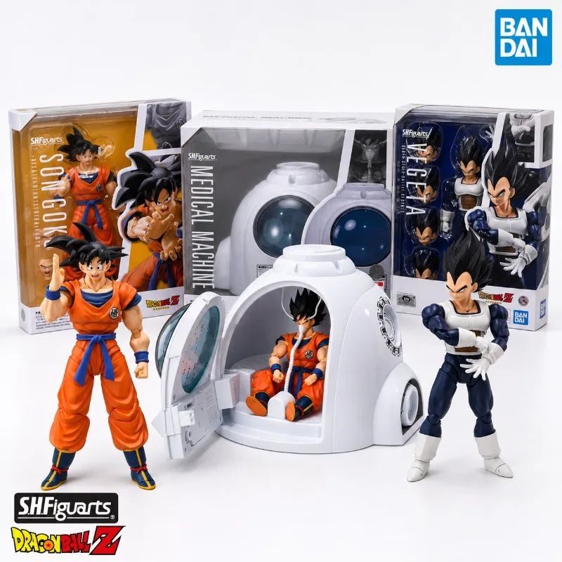 Bandai Original SHF Dragon Ball Z Son Goku Vegeta Medical Machine Action Figure
Bandai Original SHF Dragon Ball Z Son Goku Vegeta Medical Machine Action Figure