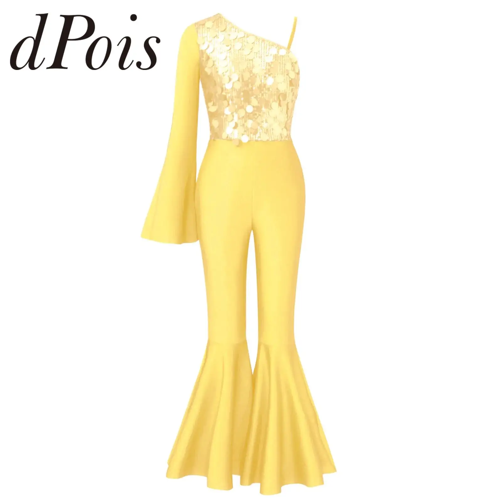 Girls 70s Disco Tap Costume Shinny Flared Jumpsuit Kids Party Romper Rave Birthday Outfits Children's Sequins Sparkly Jumpsuits
Girls 70s Disco Tap Costume Shinny Flared Jumpsuit Kids Party Romper Rave Birthday Outfits Children's Sequins Sparkly Jumpsuits