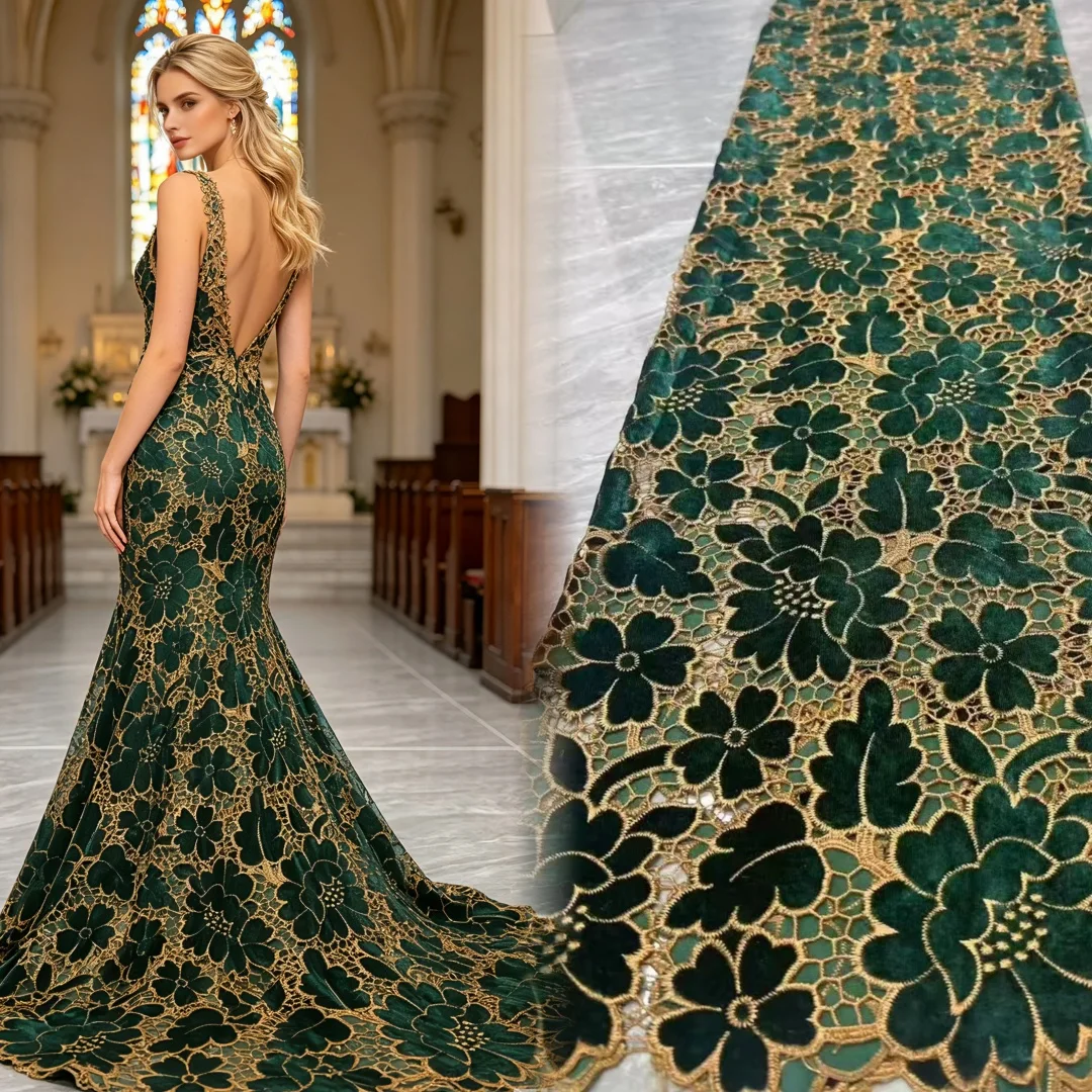Fashion African Velvet Lace Fabrics High Quality Women Party Women Embroidery Nigerian French Lace Materials For Wedding Sewing
Fashion African Velvet Lace Fabrics High Quality Women Party Women Embroidery Nigerian French Lace Materials For Wedding Sewing