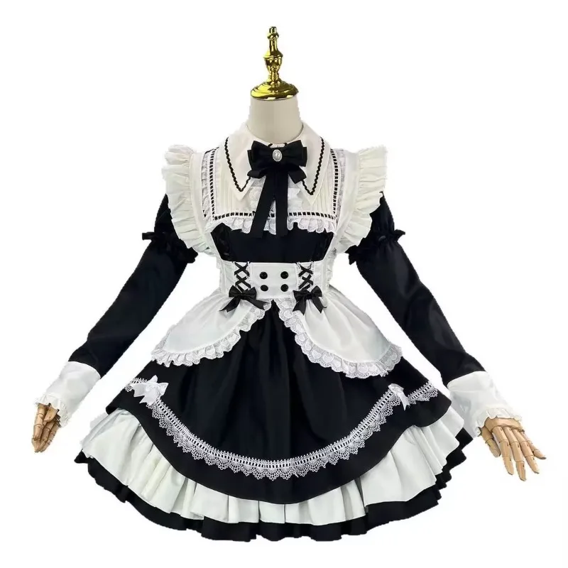 Kawaii Girl, милые платья Лолиты COS, платье горничной со съемными рукавами, карнавальный костюм Лолиты, женская одежда на Хэллоуин
Kawaii Girl, милые платья Лолиты COS, платье горничной со съемными рукавами, карнавальный костюм Лолиты, женская одежда на Хэллоуин