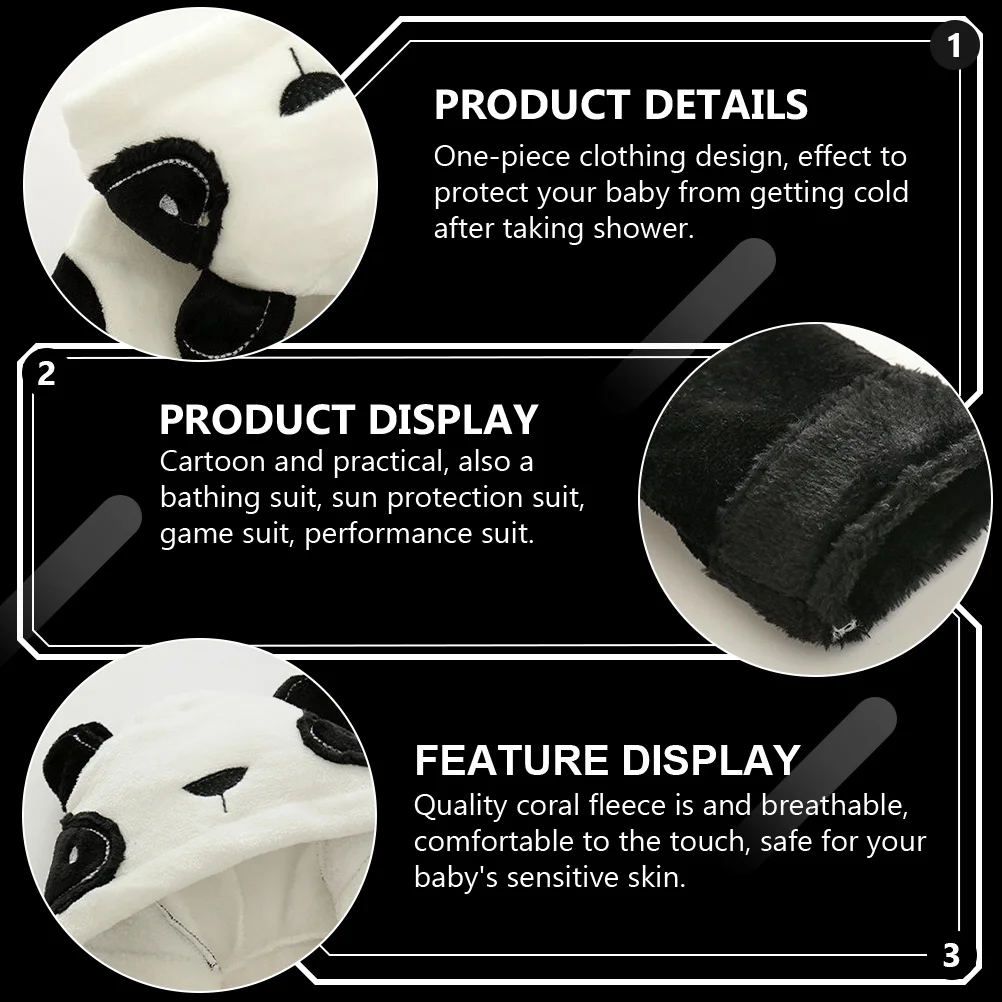 Cartoon Panda Bathrobe Soft Cotton Absorbent Towel Toddler Nightgown Children Bathrobe Panda Bath Towel
Cartoon Panda Bathrobe Soft Cotton Absorbent Towel Toddler Nightgown Children Bathrobe Panda Bath Towel