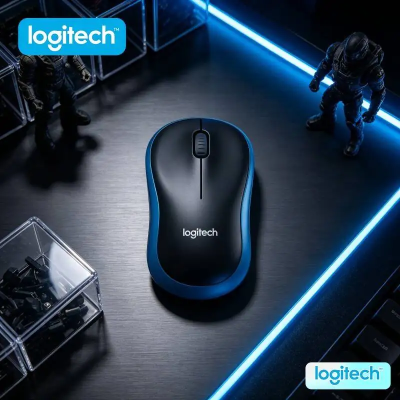 Logitech M185 Easy-Grip Wireless Mouse 1000 DPI Optical Sensor 10m Range 12-Month Battery Auto-Sleep Energy-Saving Tool
Logitech M185 Easy-Grip Wireless Mouse 1000 DPI Optical Sensor 10m Range 12-Month Battery Auto-Sleep Energy-Saving Tool