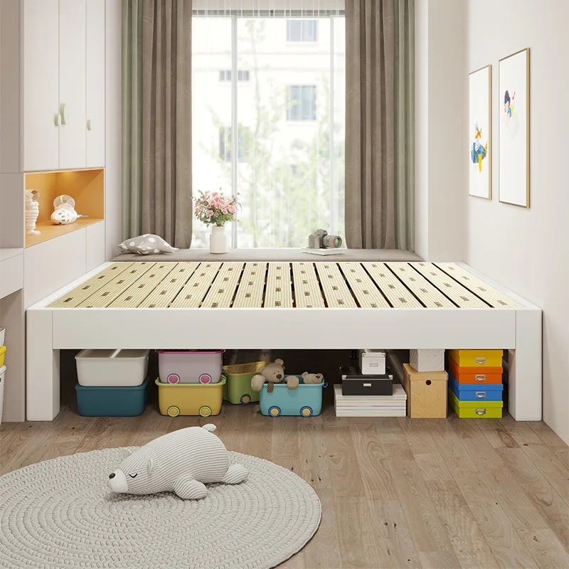 All solid wood without bedside shelf tatami row skeleton bed homestay hotel silent bed
All solid wood without bedside shelf tatami row skeleton bed homestay hotel silent bed