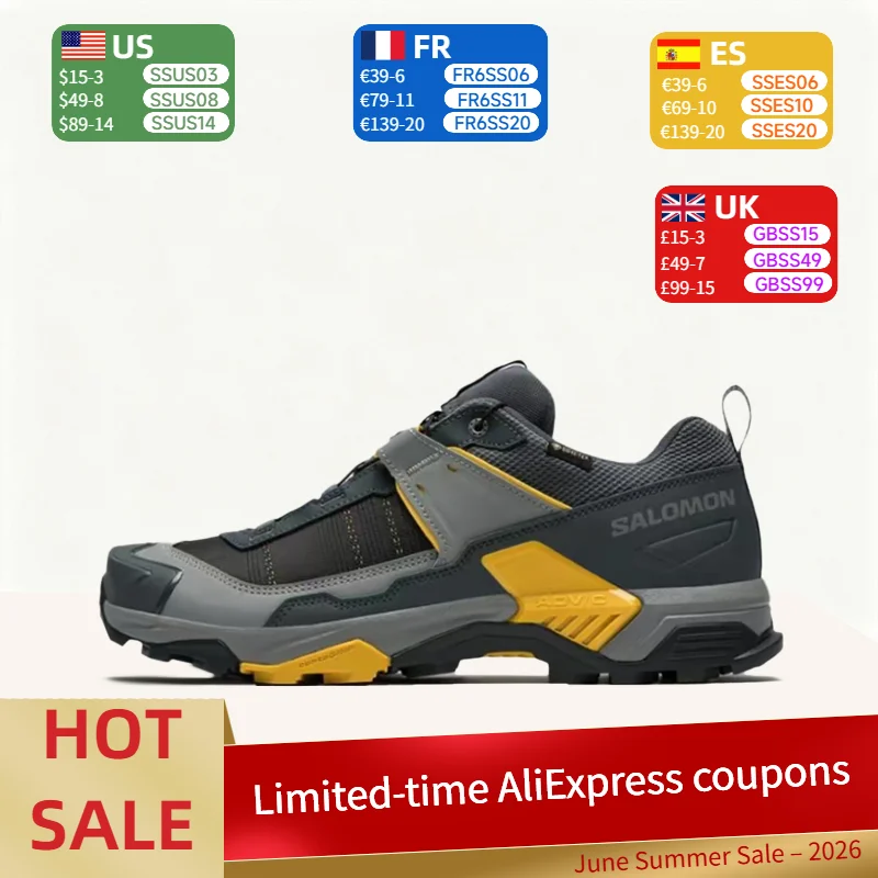 Salomon X ULTRA 5 GTX: Retro,Stylish,Trendy, High-Quality, Versatile, Durable Low-Top Running Shoes for Men, Yellow/Gray 477259
Salomon X ULTRA 5 GTX: Retro,Stylish,Trendy, High-Quality, Versatile, Durable Low-Top Running Shoes for Men, Yellow/Gray 477259