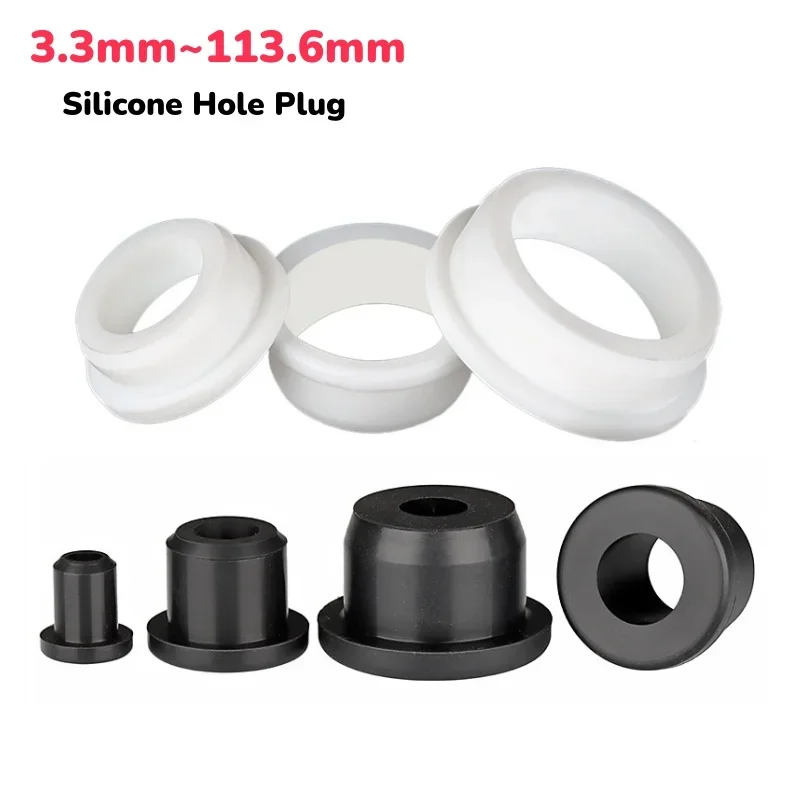 Black White Hole Plug 3.3~113.6mm Round Hollow Silicone Rubber Grommet Wire Cable Wiring Protect Bushes O-rings Sealed Gasket
Black White Hole Plug 3.3~113.6mm Round Hollow Silicone Rubber Grommet Wire Cable Wiring Protect Bushes O-rings Sealed Gasket