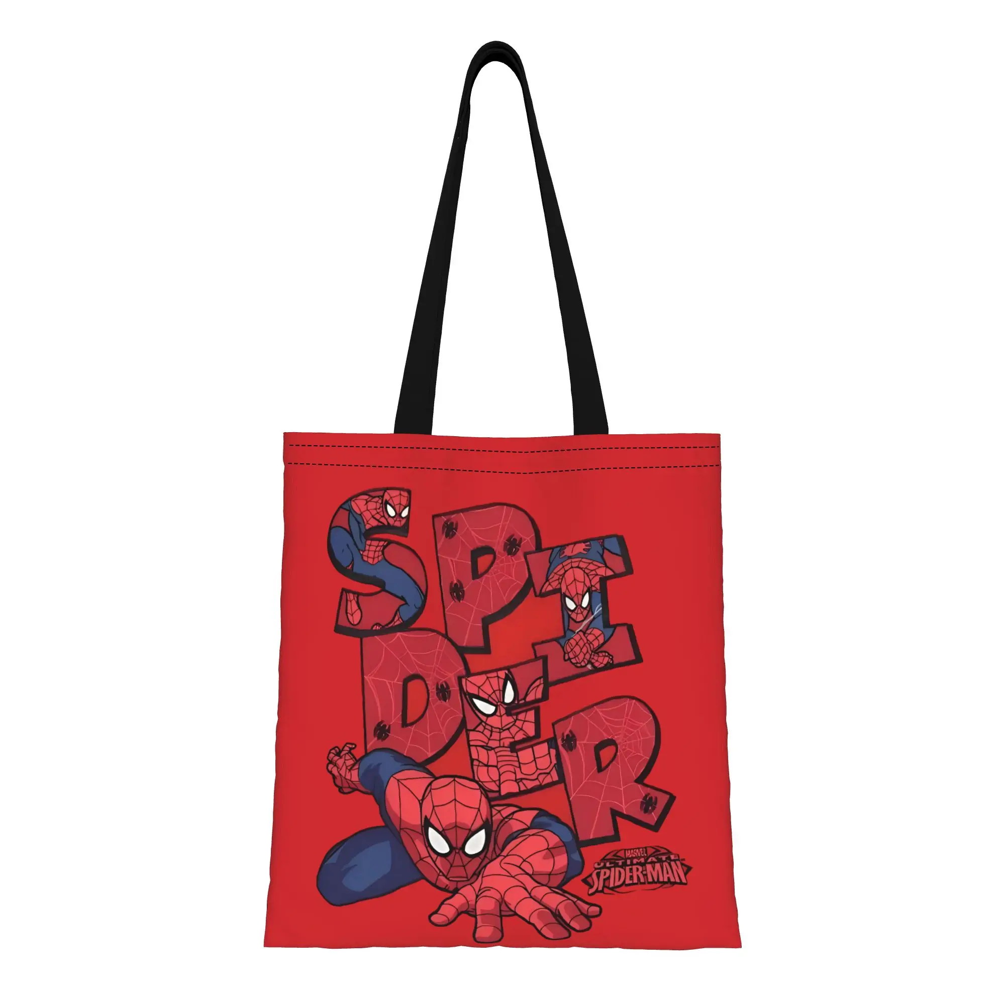 Ultimate Spider Man Letter Art Marvel Canvas Tote Bag Perfect for Shopping Women's Top-Handle Bags
Ultimate Spider Man Letter Art Marvel Canvas Tote Bag Perfect for Shopping Women's Top-Handle Bags