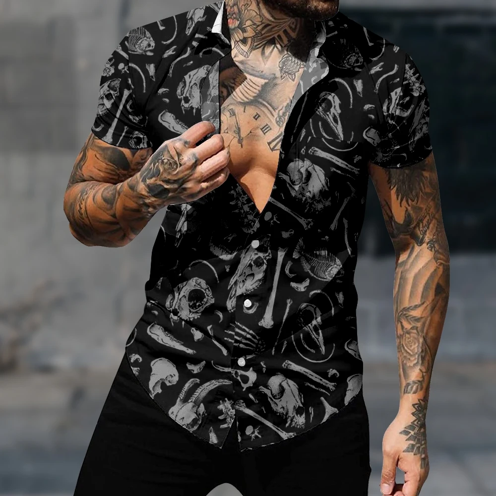 Повседневная гавайская рубашка с коротким рукавом для женщин и мужчин Goth Y2k, модная Готическая уличная одежда в стиле Харадзюку, уютная пляжная одежда с 3D принтом
Повседневная гавайская рубашка с коротким рукавом для женщин и мужчин Goth Y2k, модная Готическая уличная одежда в стиле Харадзюку, уютная пляжная одежда с 3D принтом