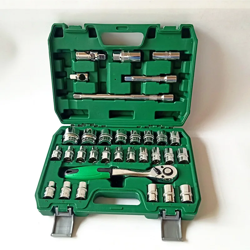 Подходит для инструментов для авторемонта, набор гаечных ключей с 72 зубьями, быстрый гаечный ключ Haolite, 32-компонентный ящик для инструментов с втулкой 
Подходит для инструментов для авторемонта, набор гаечных ключей с 72 зубьями, быстрый гаечный ключ Haolite, 32-компонентный ящик для инструментов с втулкой