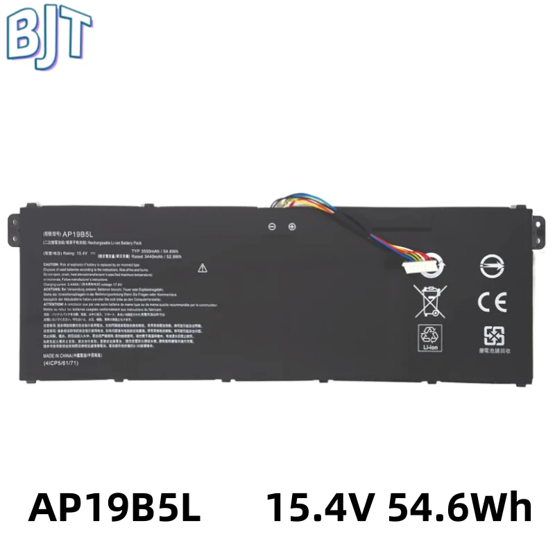 15.4V 54.6Wh 3550mAh Laptop Battery AP19B5L New For Acer Aspire 5 A515-43 A515-43G SF314-42 A515-43-DDR4 Series KT.00405.010
15.4V 54.6Wh 3550mAh Laptop Battery AP19B5L New For Acer Aspire 5 A515-43 A515-43G SF314-42 A515-43-DDR4 Series KT.00405.010