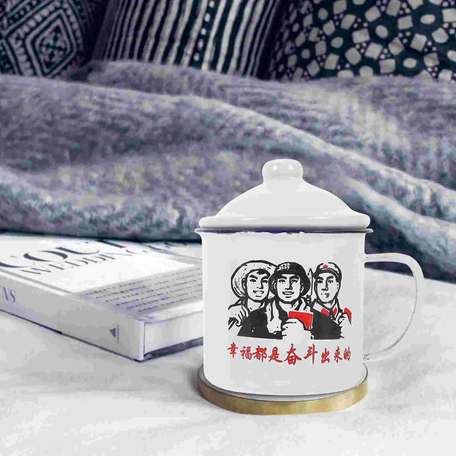 2 Pcs Veteran Cadre Teacup Juice Drinking Cups Vintage Enamel Mug Water Creative Child with Lid
2 Pcs Veteran Cadre Teacup Juice Drinking Cups Vintage Enamel Mug Water Creative Child with Lid