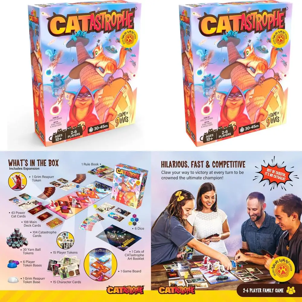 9 Lives Expansion: A Family-Friendly Cat Themed Board Game for Cat Enthusiasts, Ages 10+, 2-6 Players
9 Lives Expansion: A Family-Friendly Cat Themed Board Game for Cat Enthusiasts, Ages 10+, 2-6 Players