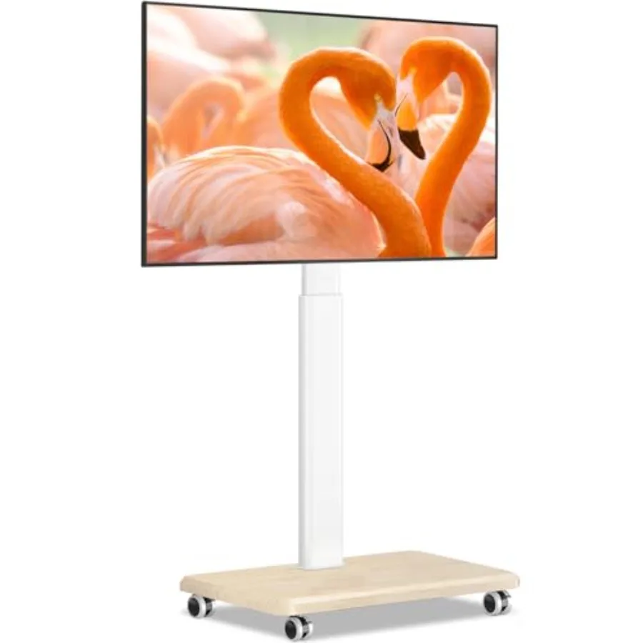 Rolling TV Stand for 32 to 65 70 Inch TVs Elegant Floor TV Stand with Wheels Mobile TV Cart with 9 Levels of Height Adjustment
Rolling TV Stand for 32 to 65 70 Inch TVs Elegant Floor TV Stand with Wheels Mobile TV Cart with 9 Levels of Height Adjustment
