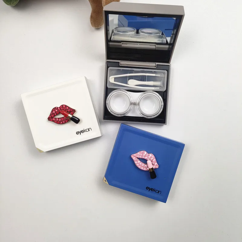 Mini Portable Rhinestone Red Lips Pattern Contact Lens Case Travel Storage Box for Eyewear & Lenses - Compact Storage Solution B
Mini Portable Rhinestone Red Lips Pattern Contact Lens Case Travel Storage Box for Eyewear & Lenses - Compact Storage Solution B