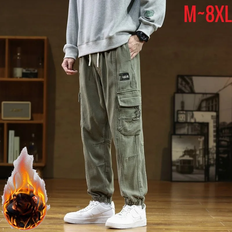 2024 New in Cargo Pants Men Fleece Warm Winter Cotton Jogger Trouser Male Street Fashion Korean Style Autumn Sweatpants Big Size
2024 New in Cargo Pants Men Fleece Warm Winter Cotton Jogger Trouser Male Street Fashion Korean Style Autumn Sweatpants Big Size