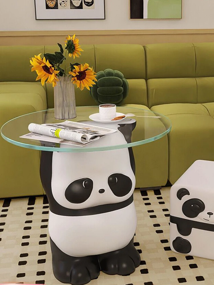 Panda Glass Tea Table Living Room Sofa Side Table Modern Simple Transparent Round Nordic Creative Tea Table Bedside Table
Panda Glass Tea Table Living Room Sofa Side Table Modern Simple Transparent Round Nordic Creative Tea Table Bedside Table