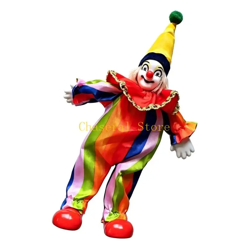 E7CE Charm Western Design Ceramic Clown Doll Collectible Figurine Ornament With Intricated Detail For Home Shelf Display
E7CE Charm Western Design Ceramic Clown Doll Collectible Figurine Ornament With Intricated Detail For Home Shelf Display