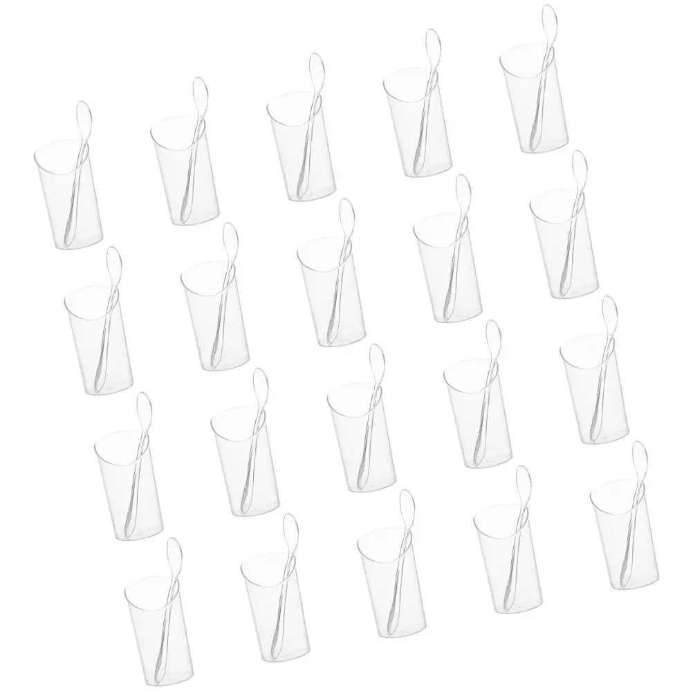 20Pcs Mousse Cups Clear Disposable Dessert Cups for Party Elegant Mini Pudding Containers Perfect for Birthday Wedding Catering
20Pcs Mousse Cups Clear Disposable Dessert Cups for Party Elegant Mini Pudding Containers Perfect for Birthday Wedding Catering