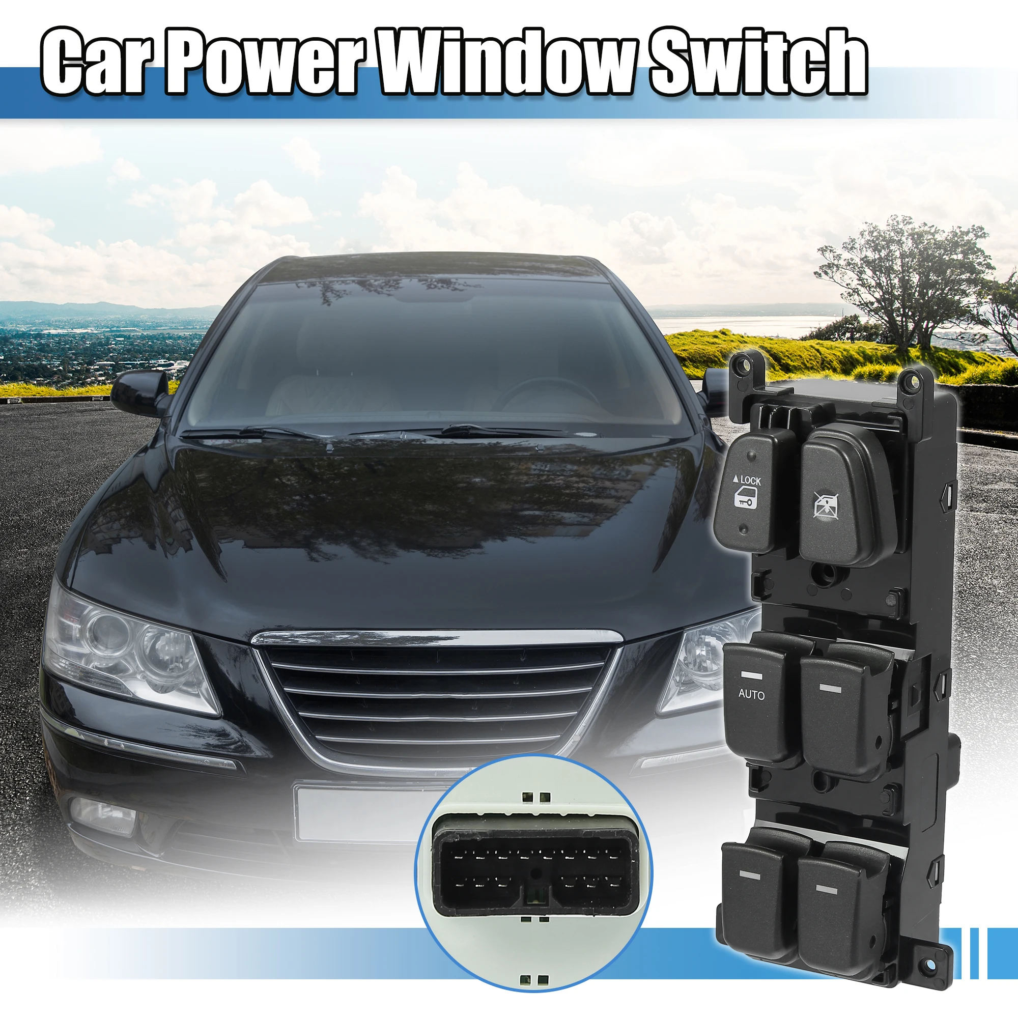 Uxcell Power Window Switch Driver Side Power Window Master Control Switch 93570-3K600 Replacement for Hyundai Sonata 2008-2010
Uxcell Power Window Switch Driver Side Power Window Master Control Switch 93570-3K600 Replacement for Hyundai Sonata 2008-2010