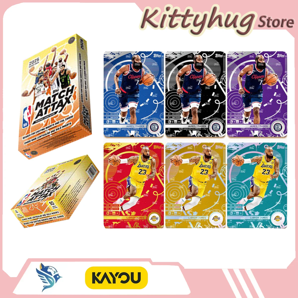 Коллекционные карточки Kayou Topps Sports Trading Card 2025 NBA MATCH ATTAX: баскетбольные боевые карты, подарок для коллекционеров и любителей игрушек
Коллекционные карточки Kayou Topps Sports Trading Card 2025 NBA MATCH ATTAX: баскетбольные боевые карты, подарок для коллекционеров и любителей игрушек