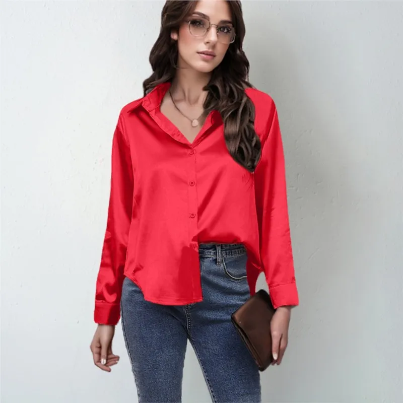 2025 Women's Vintage Green Satin Silk Shirt Blouse Button Down Shirt Casual Loose Long Sleeve Office Work Long Classic Blouses
2025 Women's Vintage Green Satin Silk Shirt Blouse Button Down Shirt Casual Loose Long Sleeve Office Work Long Classic Blouses