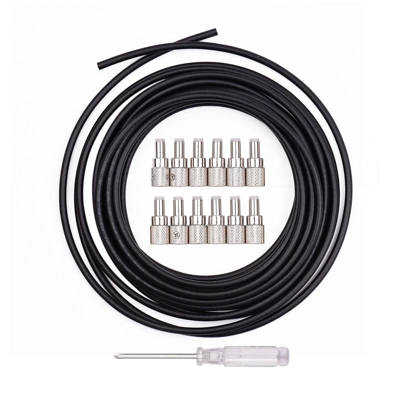 Hooqu Compact Solderless DC Cable Kit DIY Guitar Pedal Board Cables Custom Length Musical Instrument Accessories Set
Hooqu Compact Solderless DC Cable Kit DIY Guitar Pedal Board Cables Custom Length Musical Instrument Accessories Set