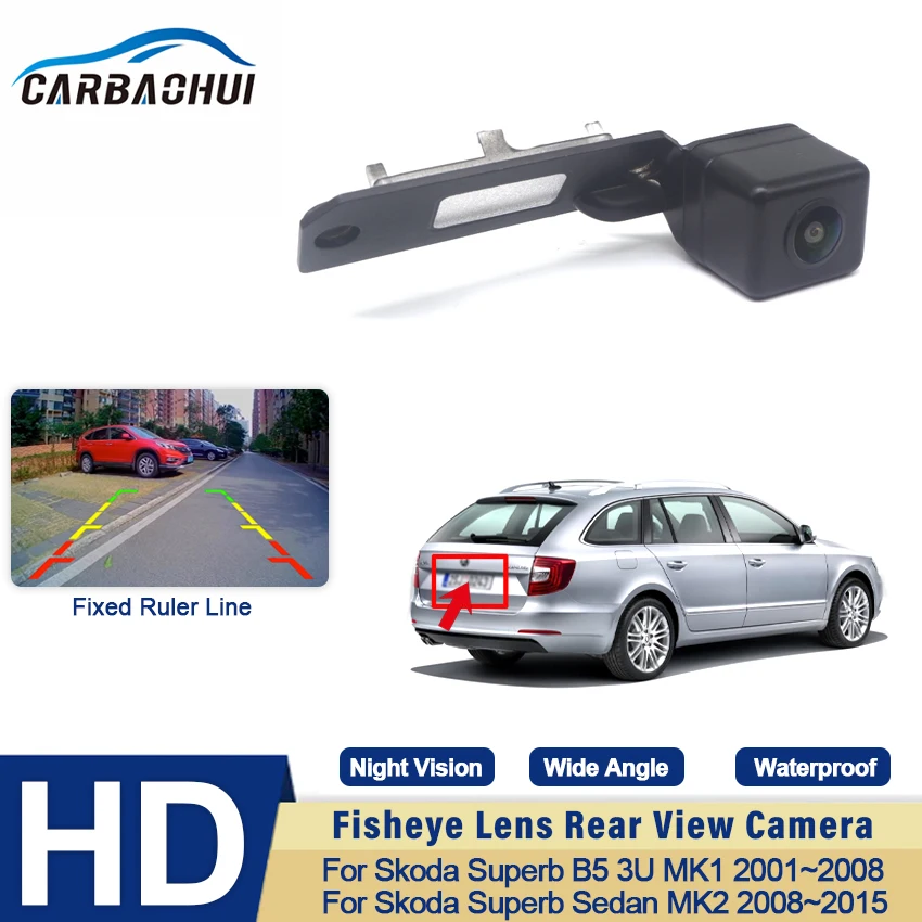 Автомобильная камера заднего вида CCD Full HD ночного видения для Skoda Superb B5 3U MK1 2001 ~ 2008 Sedan MK2 2008 ~ 2015 широкоугольная
Автомобильная камера заднего вида CCD Full HD ночного видения для Skoda Superb B5 3U MK1 2001 ~ 2008 Sedan MK2 2008 ~ 2015 широкоугольная