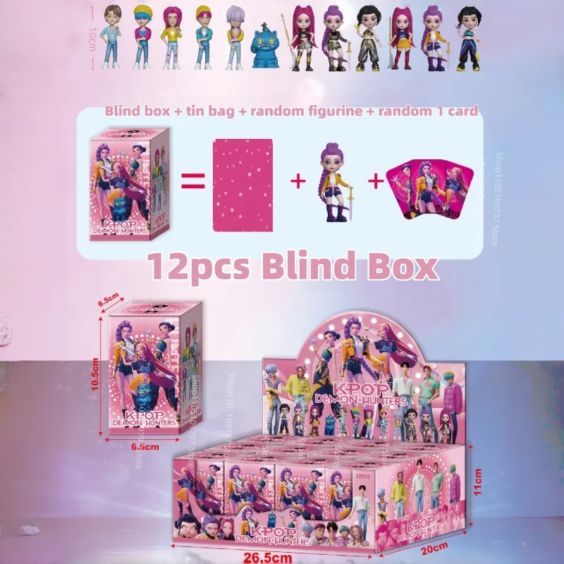 Набор экшн-фигурок аниме KPop Demon Hunter Blind Box Huntrix Saja 2025 года, милая коллекционная модель для декора стола, загадочный подарок
Набор экшн-фигурок аниме KPop Demon Hunter Blind Box Huntrix Saja 2025 года, милая коллекционная модель для декора стола, загадочный подарок