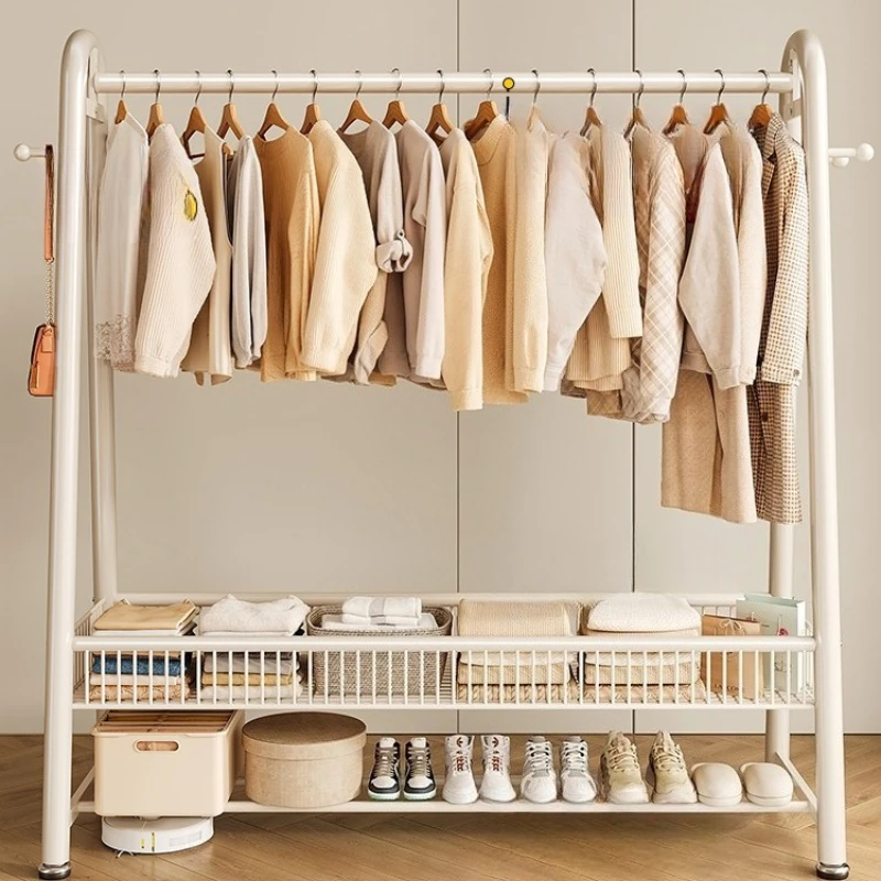 Simple coat rack Movable drying rack Floor-to-ceiling indoor room clothes rack Household bedroom clothes storage rack
Simple coat rack Movable drying rack Floor-to-ceiling indoor room clothes rack Household bedroom clothes storage rack