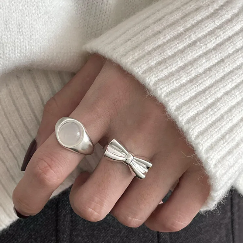 Chalcedony Ring Women's Ins Niche Design Sense Finger Ring Opening Adjustable Ring
Chalcedony Ring Women's Ins Niche Design Sense Finger Ring Opening Adjustable Ring