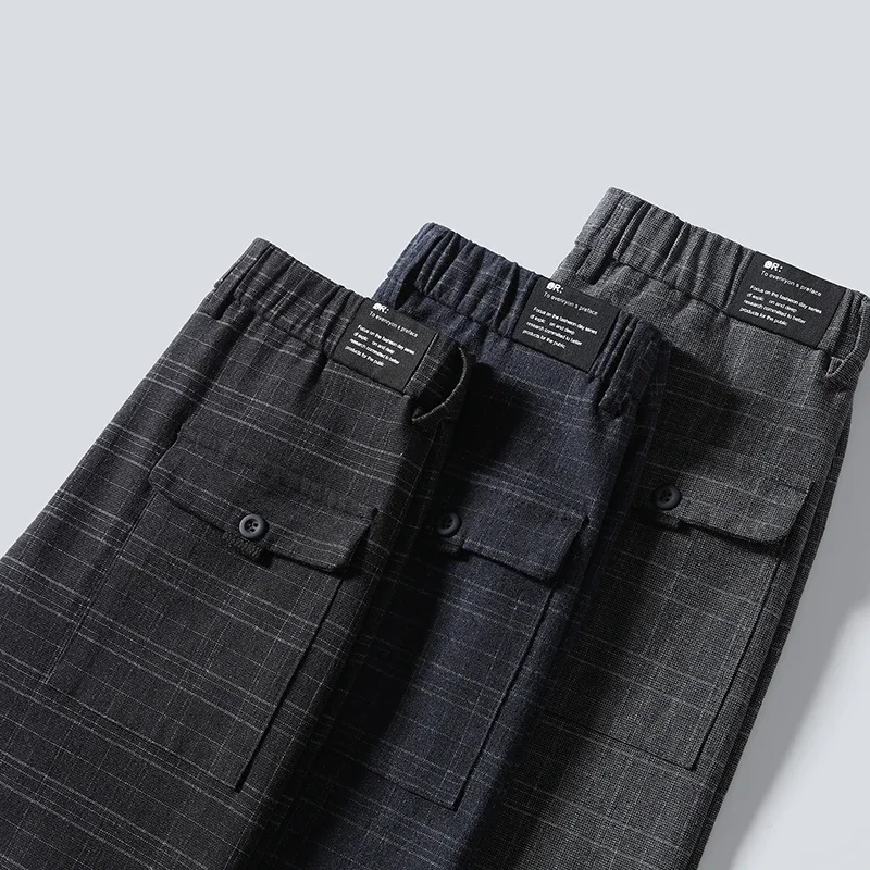 LIBIELIY Spring Autumn Korea Business Men Pants Cotton Comfortable Elastic Plaid Casual Fashion Trousers Male Suit Pant Black G
LIBIELIY Spring Autumn Korea Business Men Pants Cotton Comfortable Elastic Plaid Casual Fashion Trousers Male Suit Pant Black G