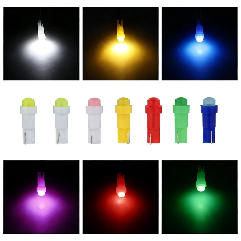 10PCS T5 LED Lights W1.2W W3W LED Car Interior Light Auto Side For Car Turn Signal Dome Door Reading Backup Clearance Lights
10PCS T5 LED Lights W1.2W W3W LED Car Interior Light Auto Side For Car Turn Signal Dome Door Reading Backup Clearance Lights