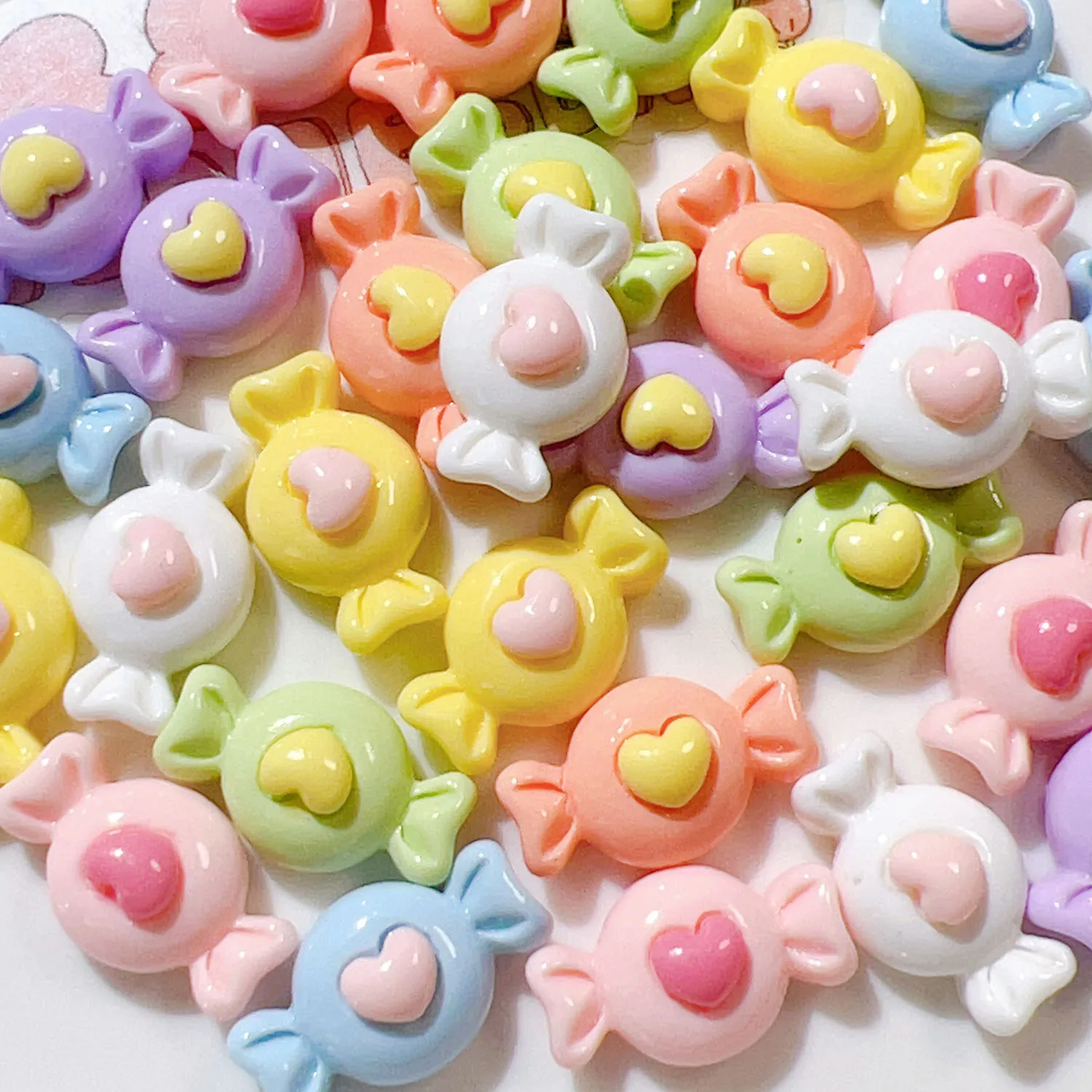 20Pcs Cute Heart Candy Resin DIY Craft Supplies Hair Cpin Brooch Jewelry Accessories Materials Phone Patch Scrapbooking Decor
20Pcs Cute Heart Candy Resin DIY Craft Supplies Hair Cpin Brooch Jewelry Accessories Materials Phone Patch Scrapbooking Decor