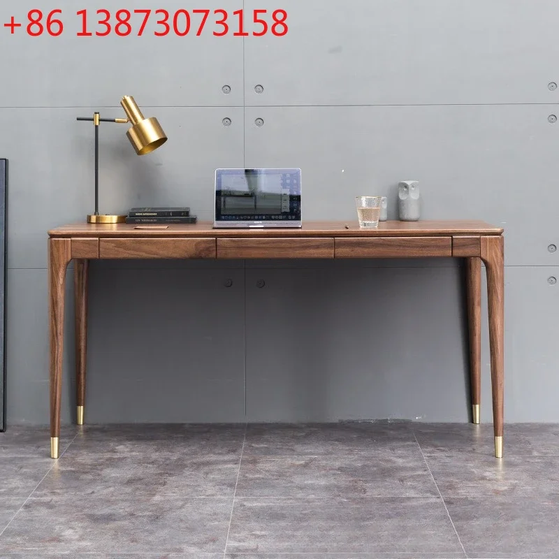 Black walnut desk, solid wood table, dining table for household use 4-8 people, suitable for factory direct sales
Black walnut desk, solid wood table, dining table for household use 4-8 people, suitable for factory direct sales