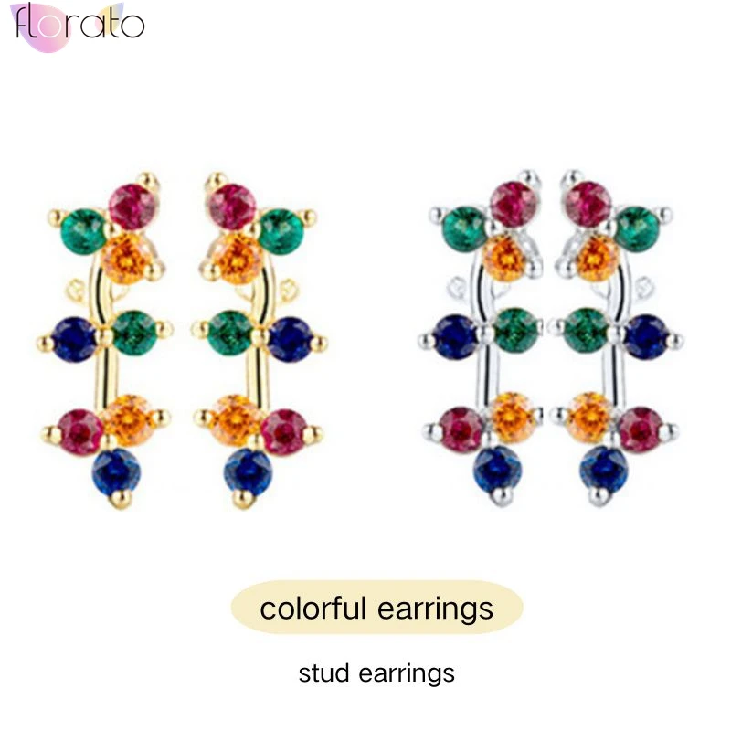 Exquisite 925 Sterling Silver Needle Colored Zircon Leaf Stud Earrings for Women Luxury Small Round Fashion Jewelry Earrings INS
Exquisite 925 Sterling Silver Needle Colored Zircon Leaf Stud Earrings for Women Luxury Small Round Fashion Jewelry Earrings INS