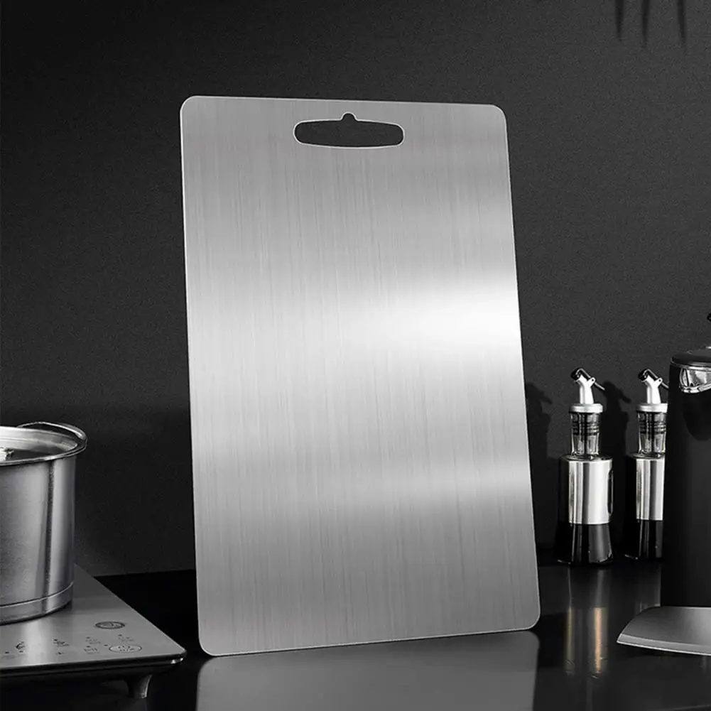 Elegant Kitchen Accessory Durable Stainless Steel Cutting Board for Kitchen Non-slip Pastry Board with Dual-sided Chopping
Elegant Kitchen Accessory Durable Stainless Steel Cutting Board for Kitchen Non-slip Pastry Board with Dual-sided Chopping