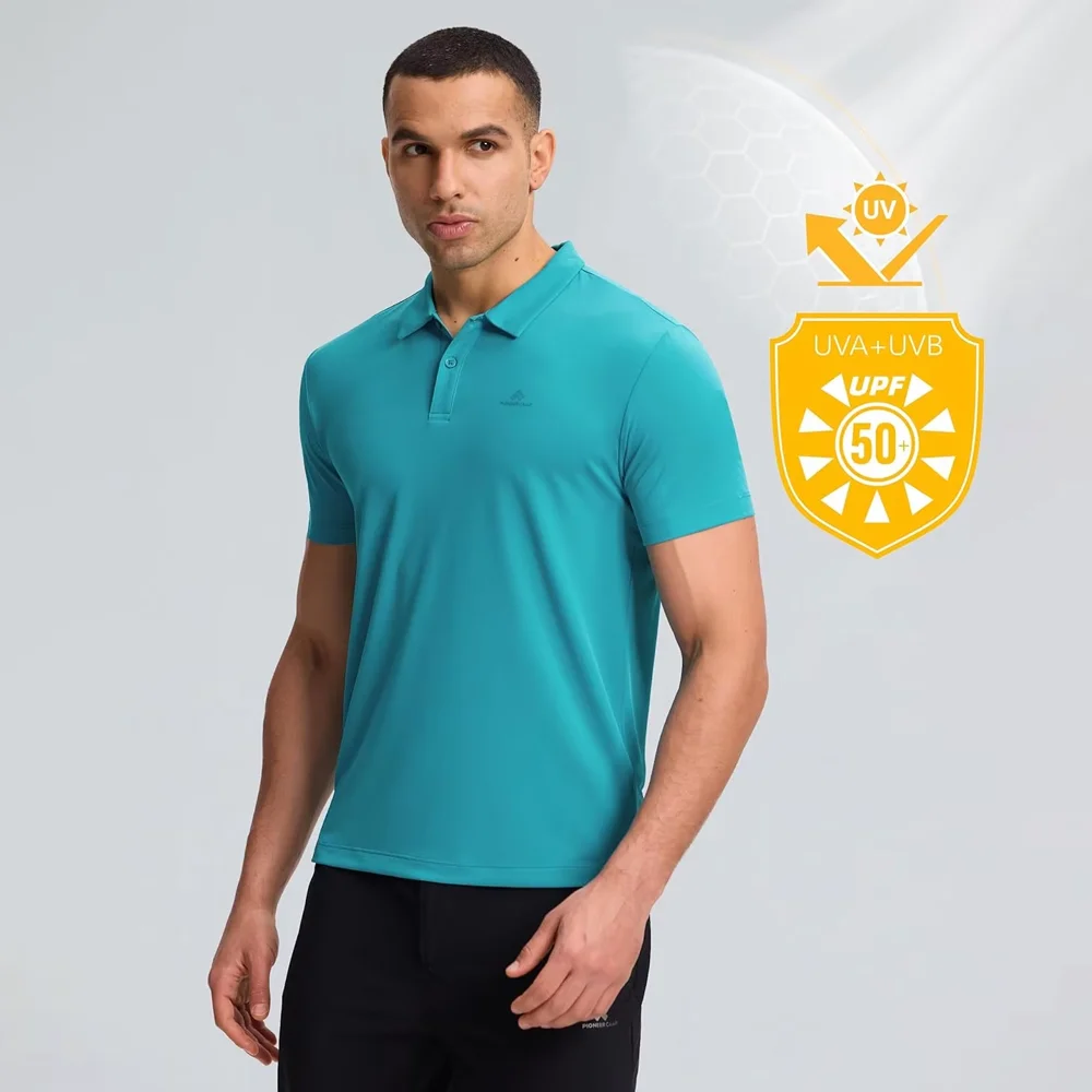 Pioneer Camp Men's Polo Shirts Short Sleeve - Casual & Breathable Golf Shirts for Men - Classic Quick-Dry Shirts with UPF 50+
Pioneer Camp Men's Polo Shirts Short Sleeve - Casual & Breathable Golf Shirts for Men - Classic Quick-Dry Shirts with UPF 50+