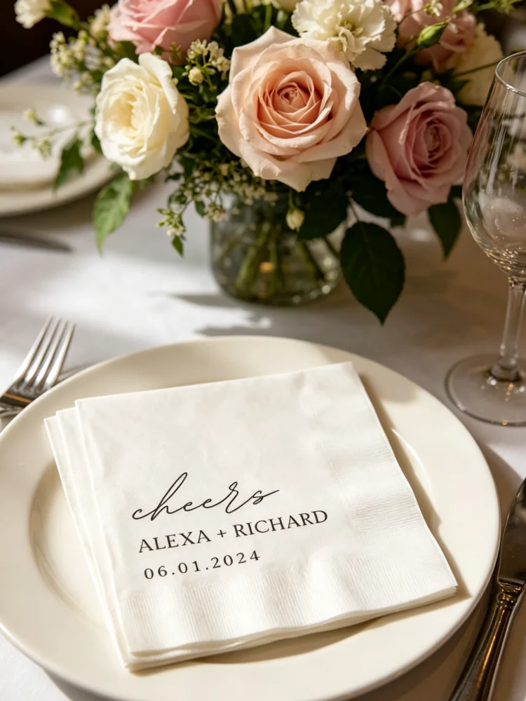 Personalized Wedding Cocktail Napkins Disposable Paper Napkins For Bridal Shower Engagement Anniversary Dinner Table
Personalized Wedding Cocktail Napkins Disposable Paper Napkins For Bridal Shower Engagement Anniversary Dinner Table