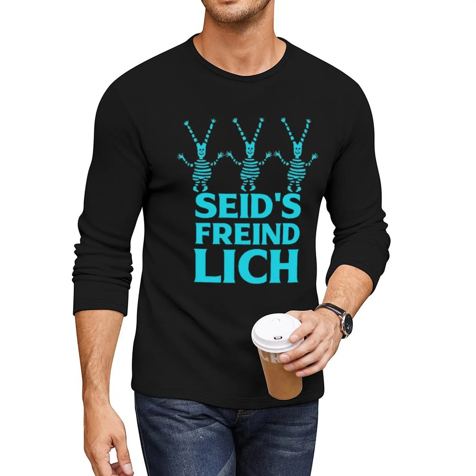 Haindling Seid's freindlich Long T-Shirt quick drying t-shirt cute tops tshirts for men
Haindling Seid's freindlich Long T-Shirt quick drying t-shirt cute tops tshirts for men