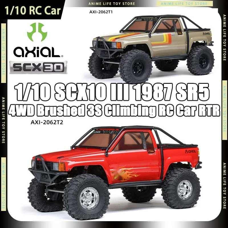 1/10 Axial Off Road Rock Crawler Truck SCX10 III 1987 SR5 Scale 4WD Brushed 3S Electric RTR Remote Control For Children Gifts
1/10 Axial Off Road Rock Crawler Truck SCX10 III 1987 SR5 Scale 4WD Brushed 3S Electric RTR Remote Control For Children Gifts