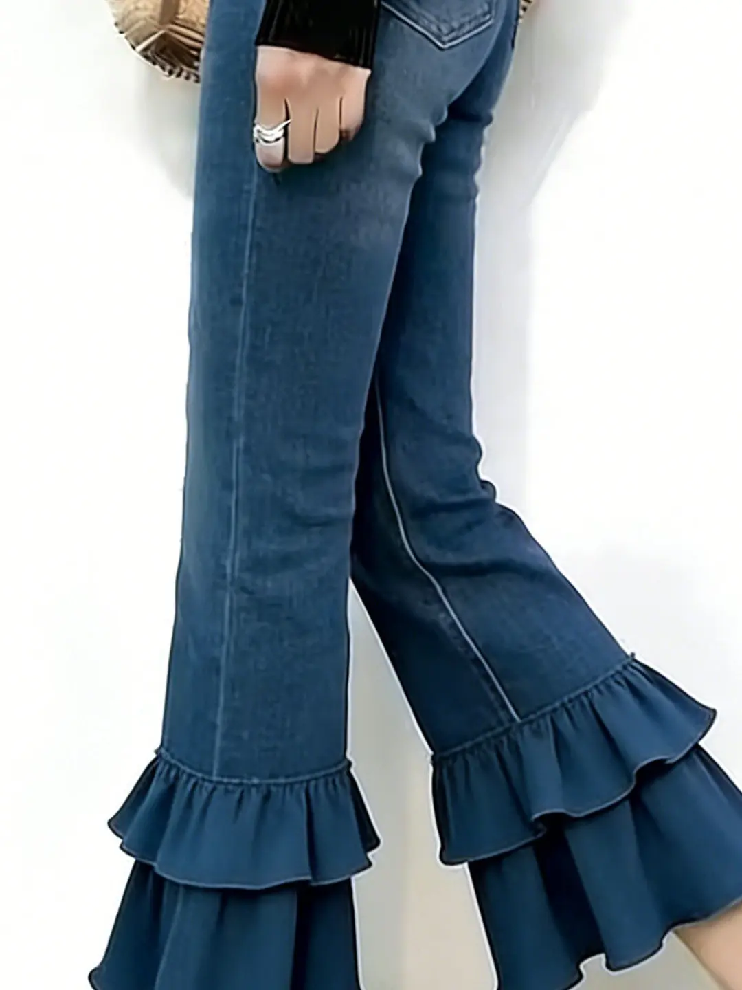Blue Lace Trim Denim Jeans Women's Summer New Loose Slimming Elastic Straight Leg Wide Leg Pants High Waist Breathable Skin-F...
Blue Lace Trim Denim Jeans Women's Summer New Loose Slimming Elastic Straight Leg Wide Leg Pants High Waist Breathable Skin-F...
