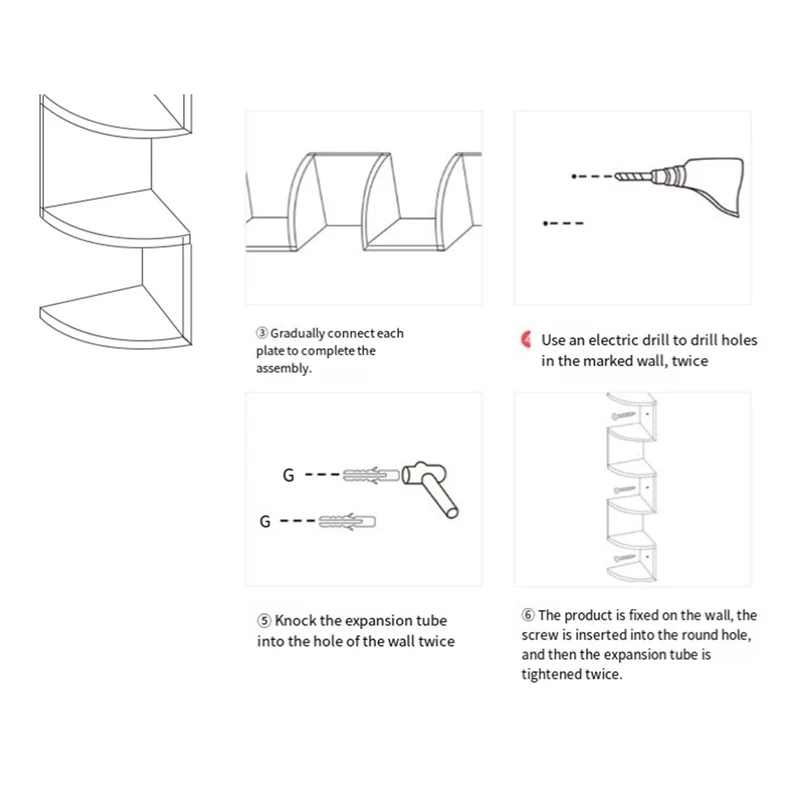 A18R -Corner Shelf Corner Punching-Free Corner Bookshelf Kitchen Triangle Cabinet Storage Rack
A18R -Corner Shelf Corner Punching-Free Corner Bookshelf Kitchen Triangle Cabinet Storage Rack