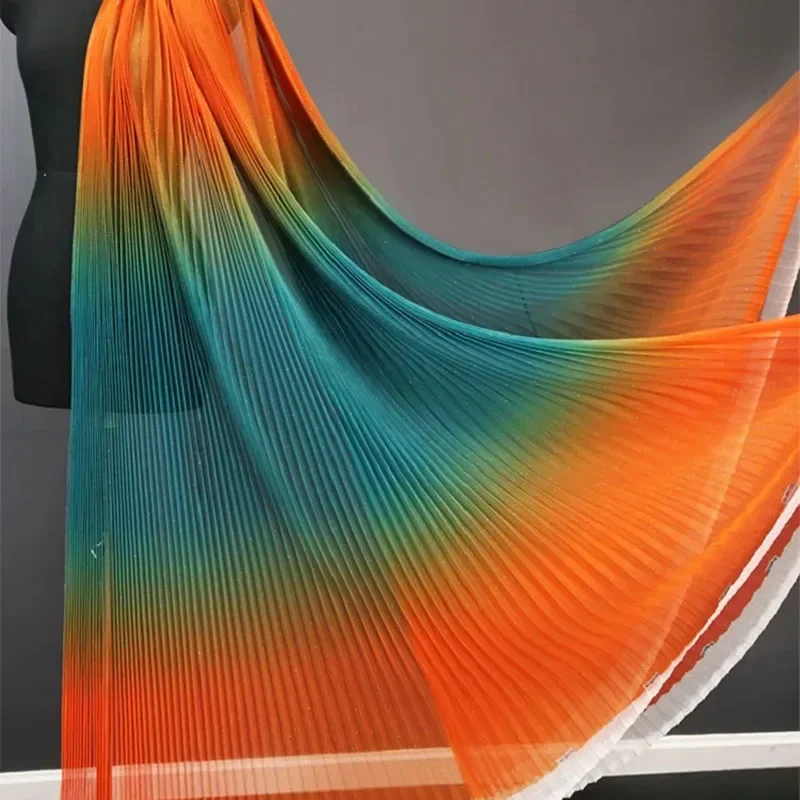 Gradient Mesh Organ Pleated Fabric Dress Dance Dress Background Decoration Fashion Designer Fabric
Gradient Mesh Organ Pleated Fabric Dress Dance Dress Background Decoration Fashion Designer Fabric