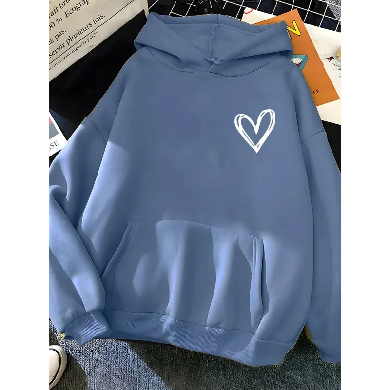 2024 Winter Warm Fleece Student Tops Simplic Heart Print Women Sweatshirt Soft Casual Loose Vintage Female Hoodies Casual
2024 Winter Warm Fleece Student Tops Simplic Heart Print Women Sweatshirt Soft Casual Loose Vintage Female Hoodies Casual