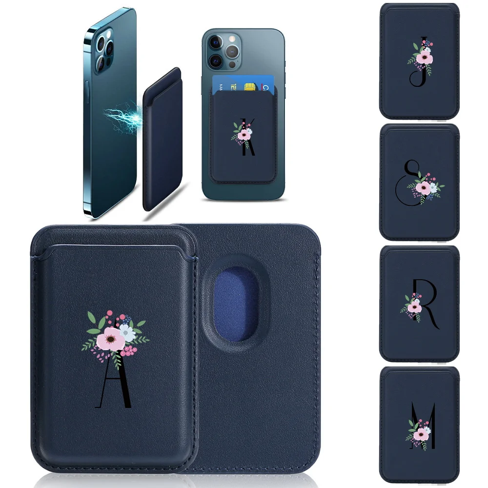 Deep Blue Detachable Card Wallet PU Leather Phone Back Card Holder Slim & Portable Ideal For Commuters Flower And Black Pattern
Deep Blue Detachable Card Wallet PU Leather Phone Back Card Holder Slim & Portable Ideal For Commuters Flower And Black Pattern