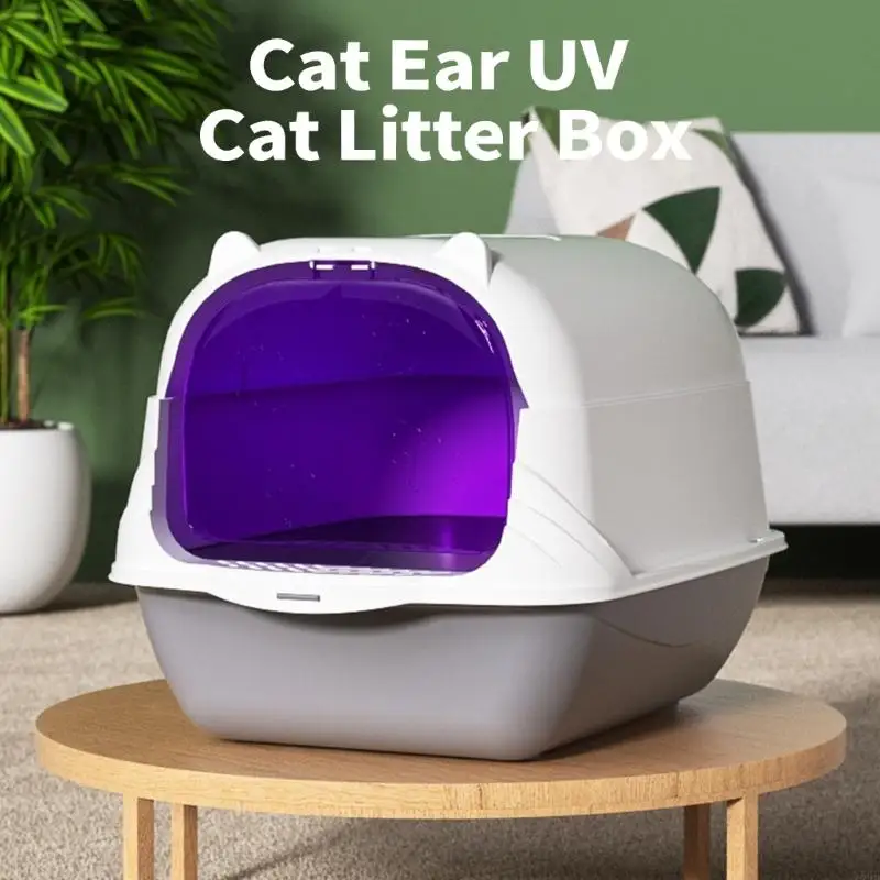 Large Enclosed Cats Litter Box with Odor Blocking Filter and Detachable Lid Litter Shovel for Simple Maintenance Y5GB
Large Enclosed Cats Litter Box with Odor Blocking Filter and Detachable Lid Litter Shovel for Simple Maintenance Y5GB