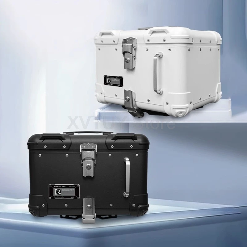 40л Ретро хвостовой ящик, алюминий, 50 кг, грузоподъемность, чемодан, IPX4, водонепроницаемые сумки для хранения, круглый угол для аксессуаров для мотоциклов 
40л Ретро хвостовой ящик, алюминий, 50 кг, грузоподъемность, чемодан, IPX4, водонепроницаемые сумки для хранения, круглый угол для аксессуаров для мотоциклов