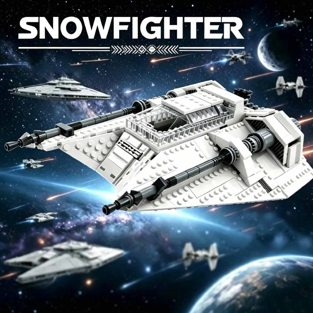 Movie 1006pcs MOC-21802 Space War Space Battleship Snowspeeder Model Spaceship Assembly DIY Set Toy Building Blocks Adult Gift
Movie 1006pcs MOC-21802 Space War Space Battleship Snowspeeder Model Spaceship Assembly DIY Set Toy Building Blocks Adult Gift